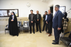 بازدید دکتر زهرا شیخی، معاون پژوهش و فناوری از مجتمع آموزشی، پزشکی و تحقیقاتی نیشابور