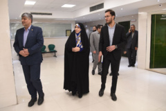 بازدید دکتر زهرا شیخی، معاون پژوهش و فناوری از مجتمع آموزشی، پزشکی و تحقیقاتی نیشابور