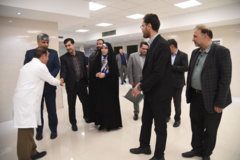 بازدید دکتر زهرا شیخی، معاون پژوهش و فناوری از مجتمع آموزشی، پزشکی و تحقیقاتی نیشابور